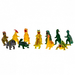 Фигурка Динозавра резиновая, с гранулами внутри, несколько видов (HGL, SV12065)